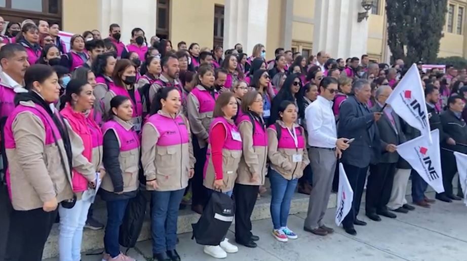 Dan banderazo a proceso de capacitación del INE en Coahuila