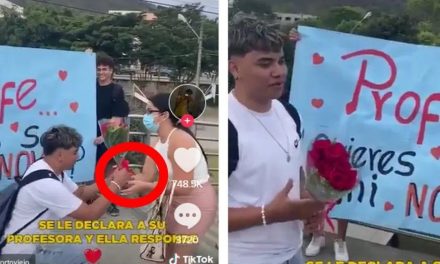 Video: Alumno se le declara a su maestra y ella lo rechaza