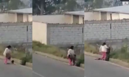 Detienen a mujer por patear brutalmente a su hijo de dos años (video)