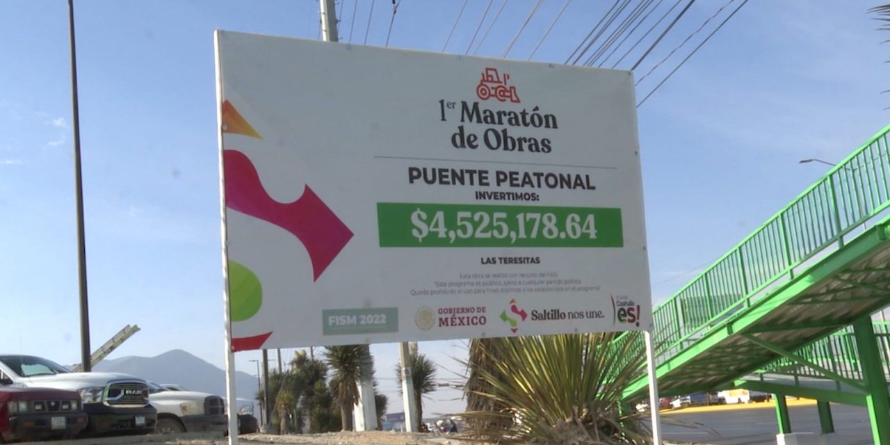 Inauguran puente peatonal en Teresitas
