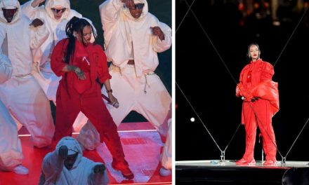 Rihanna se adueña de los aires en el Medio Tiempo del Super Bowl (video)