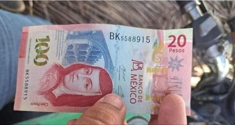 ‘Falla en la Matrix’  hace que cajero de Campeche de un billete de 120 pesos