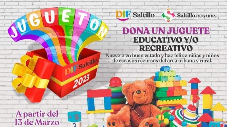 Invita DIF Saltillo a donar al Juguetón 2023