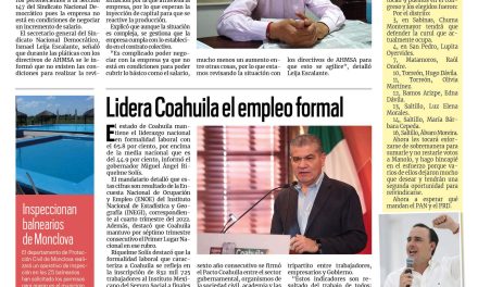 Portada RCG Centro [5 de marzo de 2023] Aplazan AHMSA revisión de contrato colectivo; China busca invertir en Monclova y más