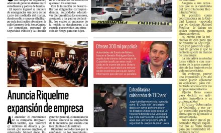 Portada RCG Centro [15 de marzo de 2023] Se suicida indigente en secundaria; Brindan plática a estudiantes de secundaria y más…