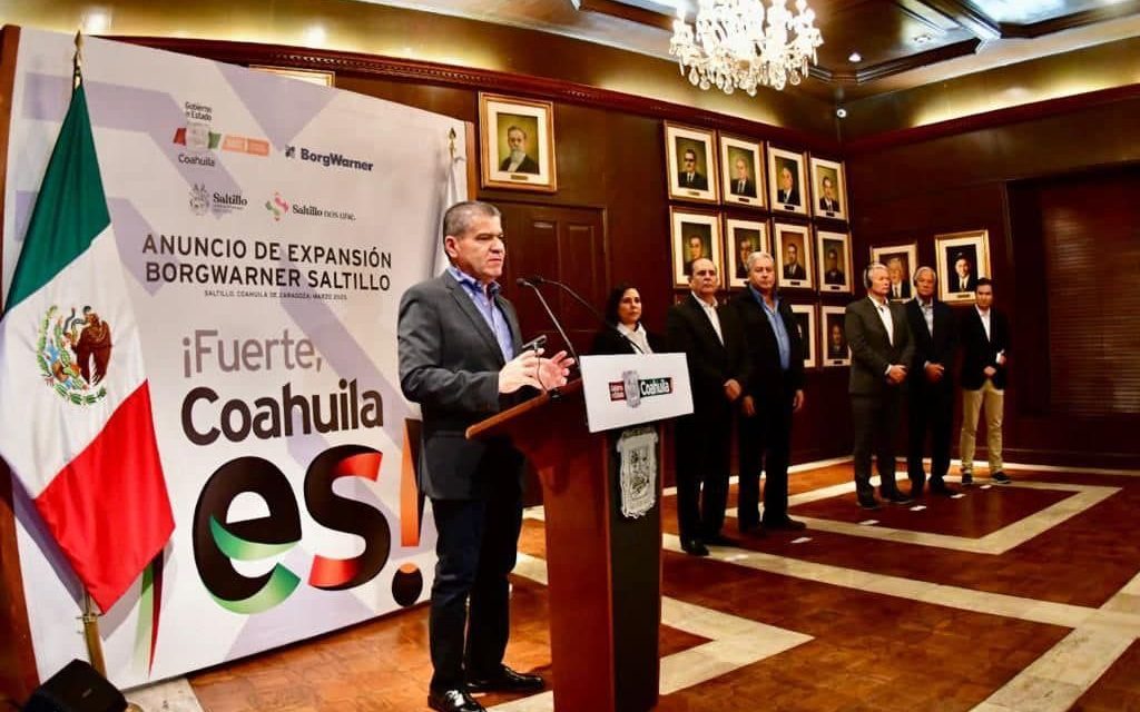 Anuncia MARS inversión de 47 mdd por parte de BorgWarner