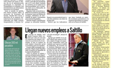 Portada RCG Media [15 de marzo de 2023] Anuncia MARS inversión de 47 mdd por parte de BorgWarner; Llegan nuevos empleos a Saltillo y más…