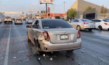 Tarde de choque múltiple ocurrido la tarde de este martes al norte de Saltillo