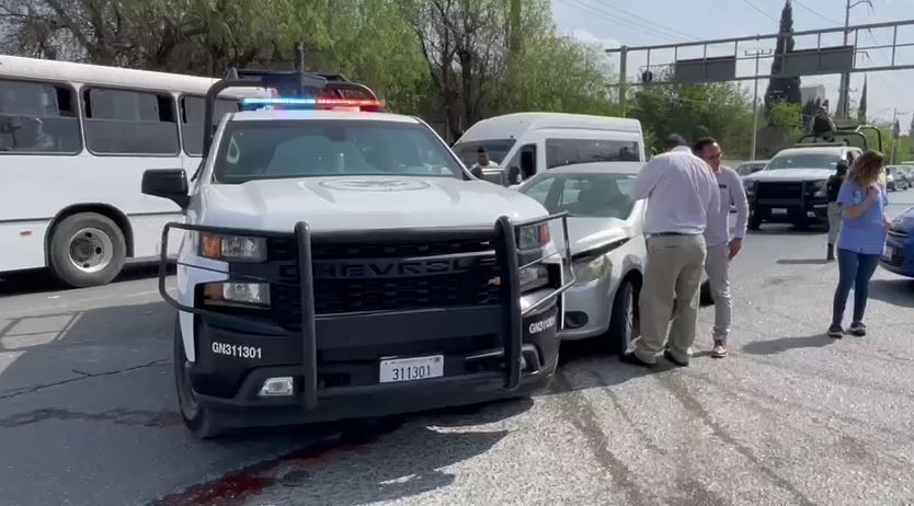Saltillo: Guardia Nacional provoca accidente en bulevar Vito Alessio Robles