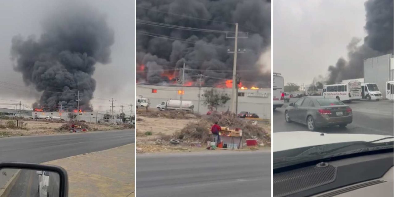 Se registra incendio en bodegas del IMSS en Arteaga (video)