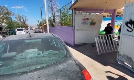Mujer mete su vehículo en un jardín de Niños en la colonia Roma
