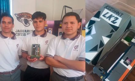 Orgullo saltillense, estudiantes crean funda que carga celulares con energía solar