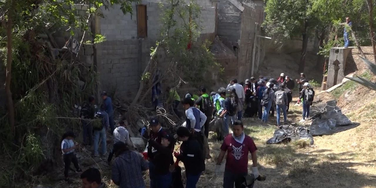 Unen esfuerzos Gobierno de Saltillo e ITS en limpieza de arroyo