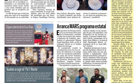 Portada Región Carbonífera [1 de abril de 2023] Dan apoyos a productores del campo en Sabinas; realizan Feria de la Salud del Adulto Mayor y más…