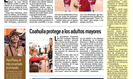 Portada RCG Carbonífera [17 de abril de 2023] Arranca la Liga de Beisbol del Norte; embisten en Múzquiz a menor motociclista y más…