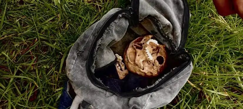 Pepenador halla cráneo humano en Nueva Rosita