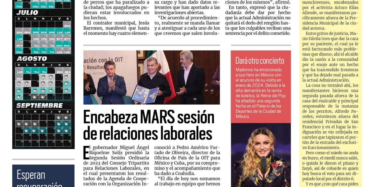 Portada RCG Centro [22 de abril de 2023] Aportarán más datos en caso de crueldad animal; Vuelven a operaciones en módulos de Repuve y más…