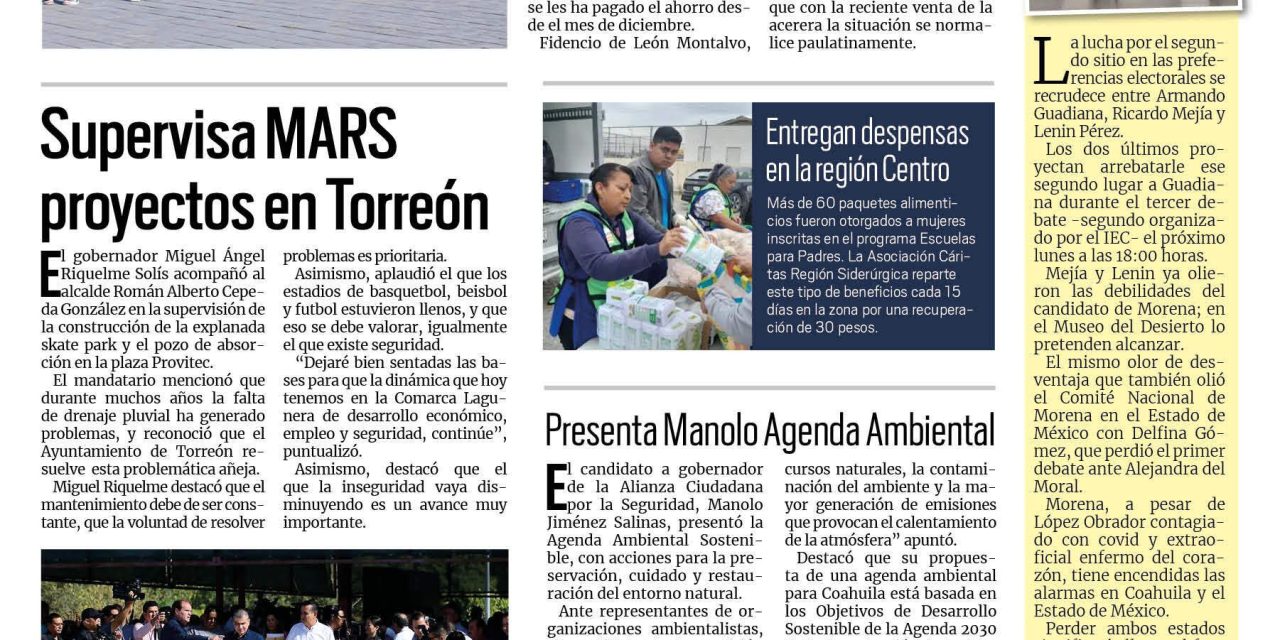 Portada RCG Centro [25 de abril de 2023] Demandarán obreros a AHMSA; abuelos protestan en Subdelegación del IMSS y más…