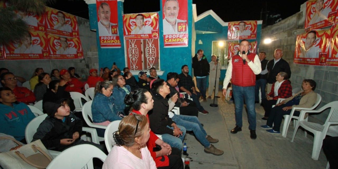 Visita Ricardo Mejía colonias de Saltillo