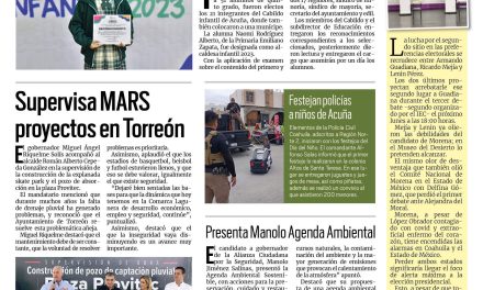Portada RCG Fronteriza [25 de abril de 2023] Acuña tendrá alcaldesa infantil por un día; acercan servicios de Salud y Cultura y más…