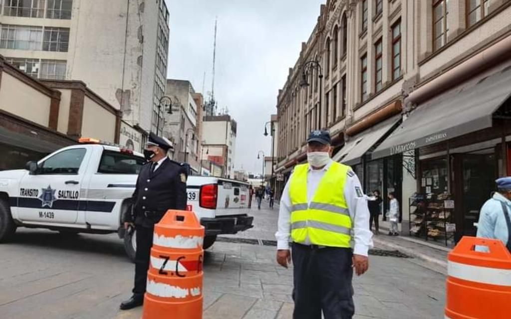 Saltillo: implementan operativo vial tras cierre de Juárez