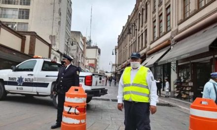 Saltillo: implementan operativo vial tras cierre de Juárez