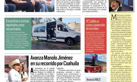 Portada RCG Media [6 de abril de 2023] Cuidemos a las mascotas en Semana Santa: MARS; avanza Manolo Jiménez en su recorrido por Coahuila y más…