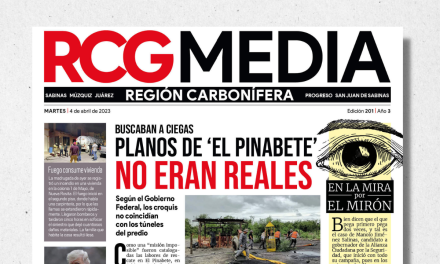 Portada RCG Carbonífera [4 de abril de 2023] Planos de ‘El Pinabete’ no eran reales; invitan a rodada en bici en Sabinas y más…