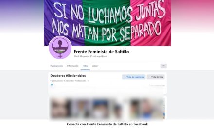 Frente Feminista de Saltillo exhibe a deudores alimentarios en tendedero virtual