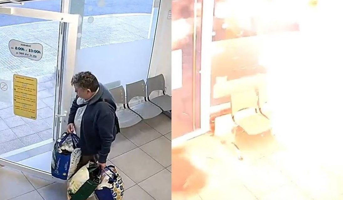 ¿Qué pasó? Hombre se salva por segundos de una explosión en una lavandería  (video)