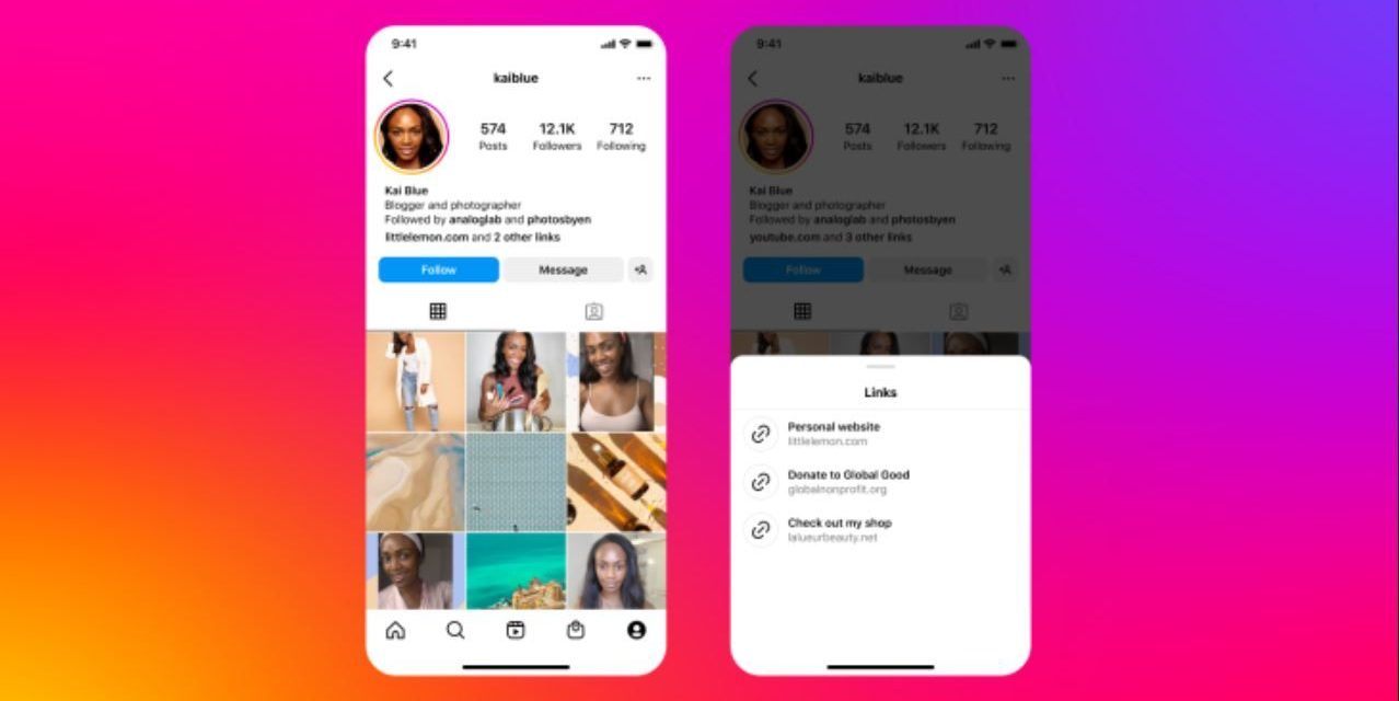 Instagram ya permite agregar hasta 5 links en tu perfil: te decimos cómo