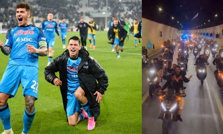 ‘Chucky’ Lozano y los jugadores del Napoli son recibidos como héroes por su afición