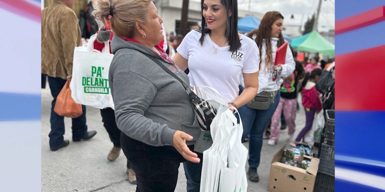 Recorre Luz Elena Morales mercadito de la Pueblo Insurgentes en Saltillo