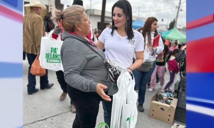 Recorre Luz Elena Morales mercadito de la Pueblo Insurgentes en Saltillo