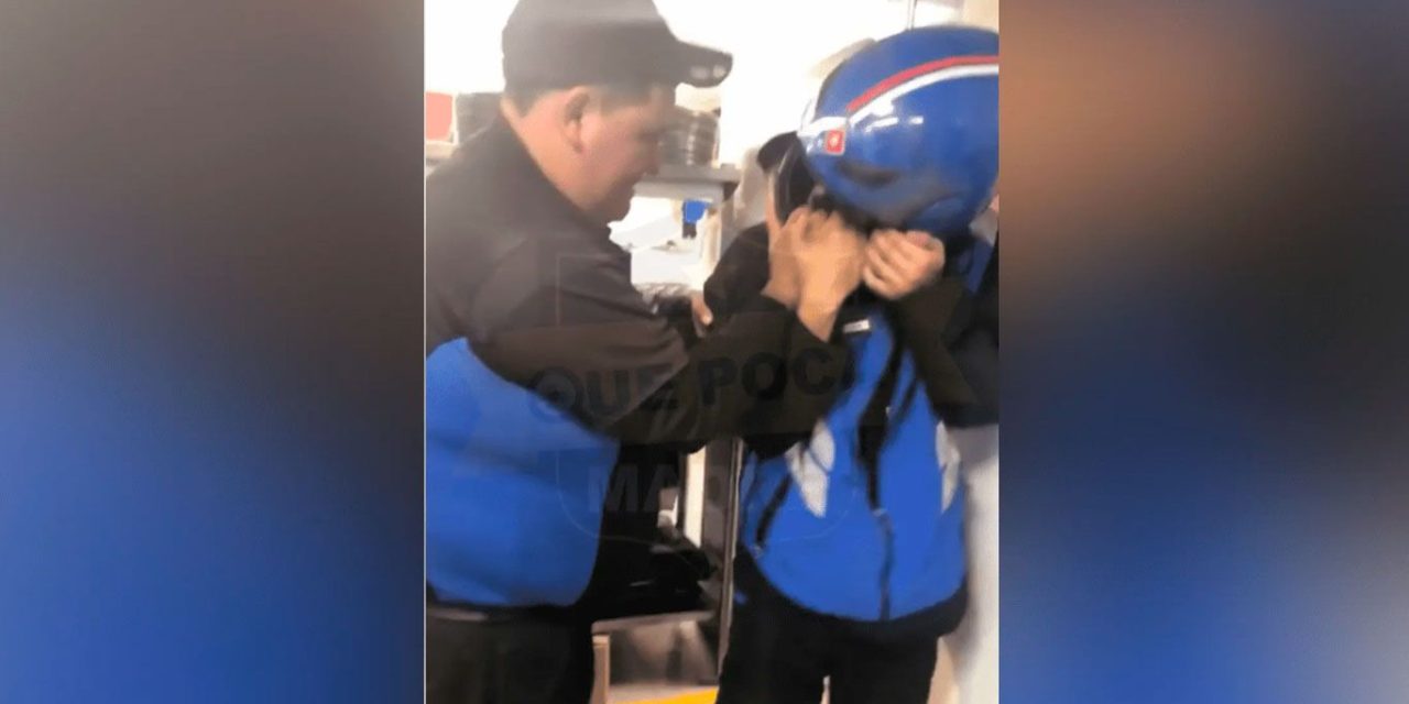 Difunden en redes abusoso contra repartidor de una pizzería