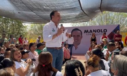 Se compromete Manolo Jiménez en Ramos Arizpe a tener policía inteligente y de proximidad