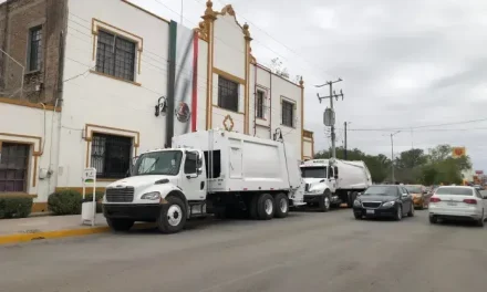 Nuevos camiones de basura llegan a Sabinas