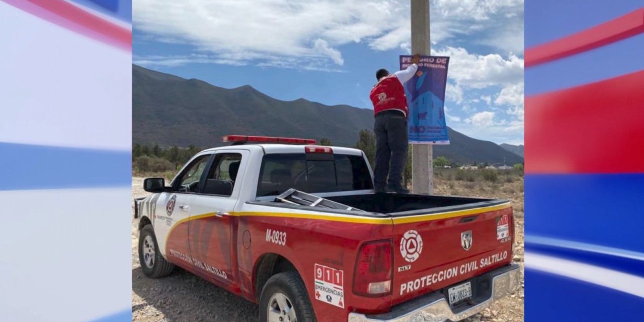 Se suma Protección Civil de Saltillo a prevención de incendios forestales