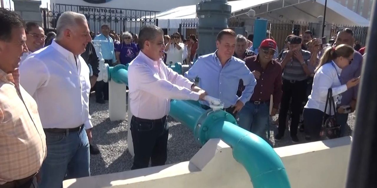 Miguel Riquelme y Román Cepeda supervisan pozo de agua ‘Viñedos’
