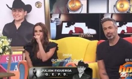 Espíritu de Chabelo ‘se apodera’ de Tania Rincón durante homenaje a Julián Figueroa (video)
