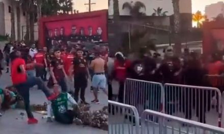 Aficionados de Xolos y León desatan riña afuera del estadio