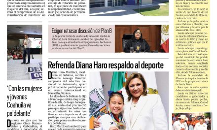 Portada RCG Carbonífera [4 de mayo de 2023] Crece BorgWarner en Coahuila; investigan dos incendios en Múzquiz y más…