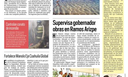 Portada RCG Centro [20 de mayo de 2023] Buscarán atraer turismo a la región; Anuncian nueva fecha de concierto de Intocable y más…