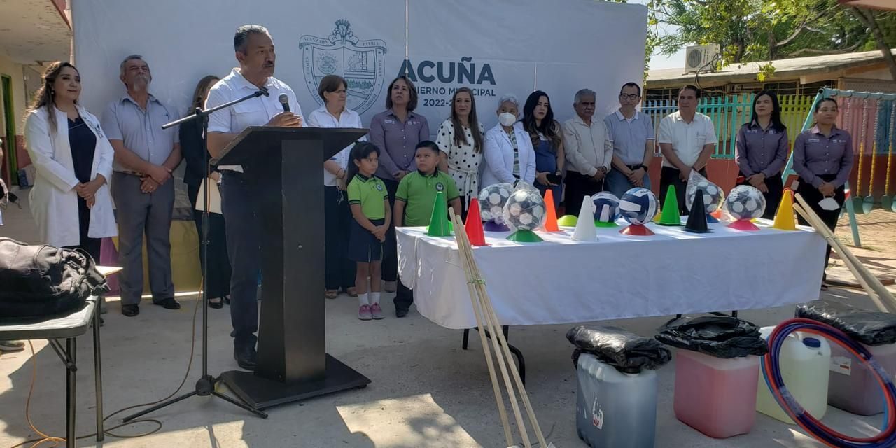 Lleva Gobierno de Acuña brigadas a jardín de niños