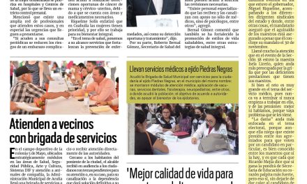 Portada RCG Fronteriza [14 de mayo de 2023] En Coahuila es prioritaria la salud de las mujeres: MARS; gobierno de Acuña se reúne con la comunidad LGBTIQ+ y más…