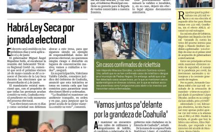 Portada RCG Fronteriza [23 de mayo de 2023] Aprueban Comité de Zonificación; arriban más inversiones comerciales y más…