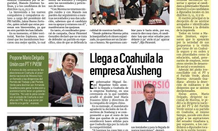 Portada RCG Fronteriza [24 de mayo de 2023] Renuncian a Morena para seguir proyecto de Manolo; inician obras de drenaje y más…