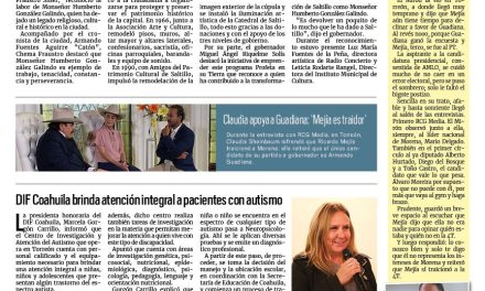 Portada RCG Lagunera [22 de mayo de 2023] Reconocen labor y legado de Monseñor Humberto González; en marcha, programa emergente de bacheo y más…