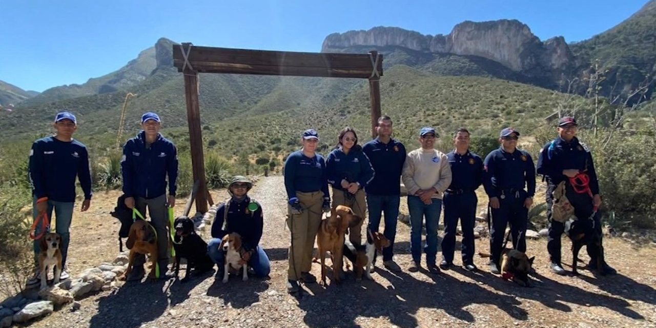 Capacitan a binomios caninos  de Coahuila