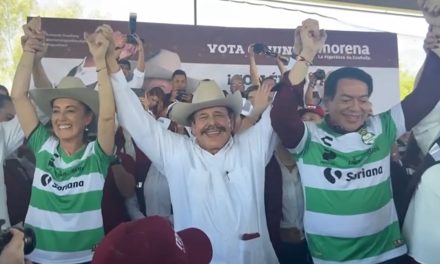 Claudia Sheinbaum y Mario Delgado acompañan a Guadiana en Torreón